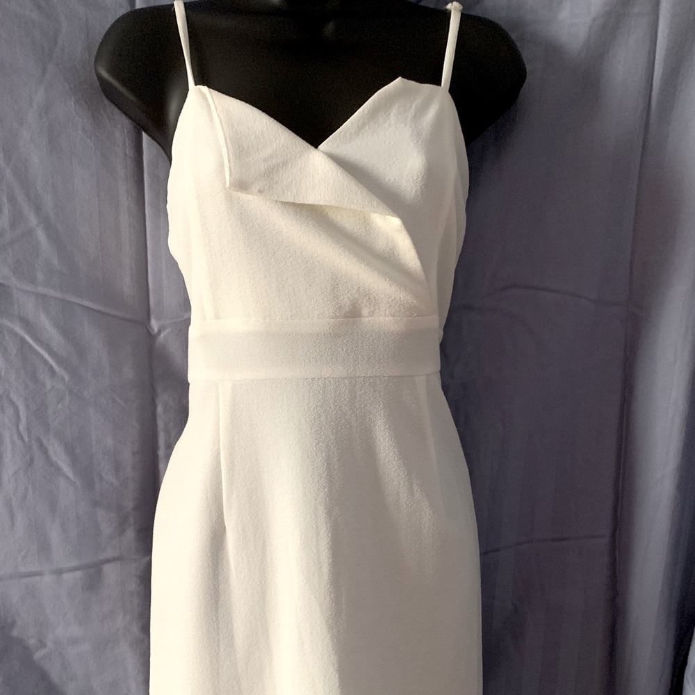 Mia Paluzzi white cocktail dress